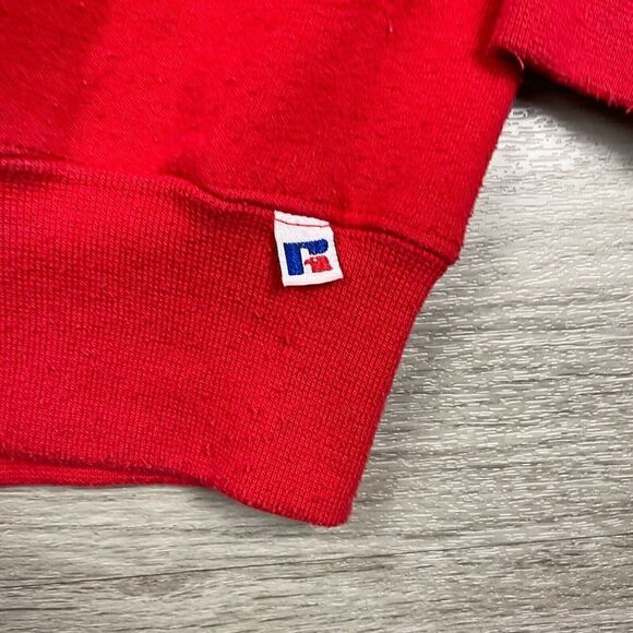 Vintage Russell Athletic Sweatshirt Mens Large Red Blank 90s Retro - Picture 3 of 14